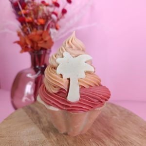 Savon cupcake "Tropical cupcake" - savon saponifié à froid - Savonnerie artisanale Cos'mo Atelier - Jura 39