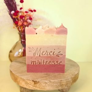 Savon personnalisable - Cadeau fin d'année - merci maîtresse maître nounou atsem - Savonnerie artisanale Cos'mo Atelier - Jura (39)