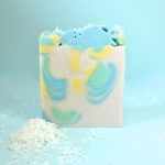 Savon Coco cream saponifié à froid à la crème de coco bio - Savonnerie artisanale Cos'mo Atelier - Jura 39